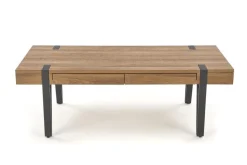 Soffbord med lådor Valnöt/svart - Nevil + Möbeltassar