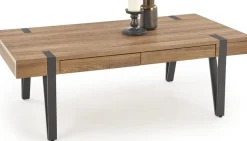 Soffbord med lådor Valnöt/svart - Nevil