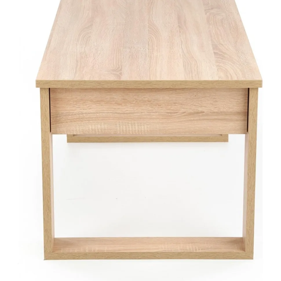 Soffbord med lådor 110x 60 cm ljus ek + Möbeltassar