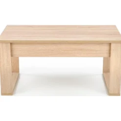 Soffbord med lådor 110x 60 cm ljus ek + Möbeltassar