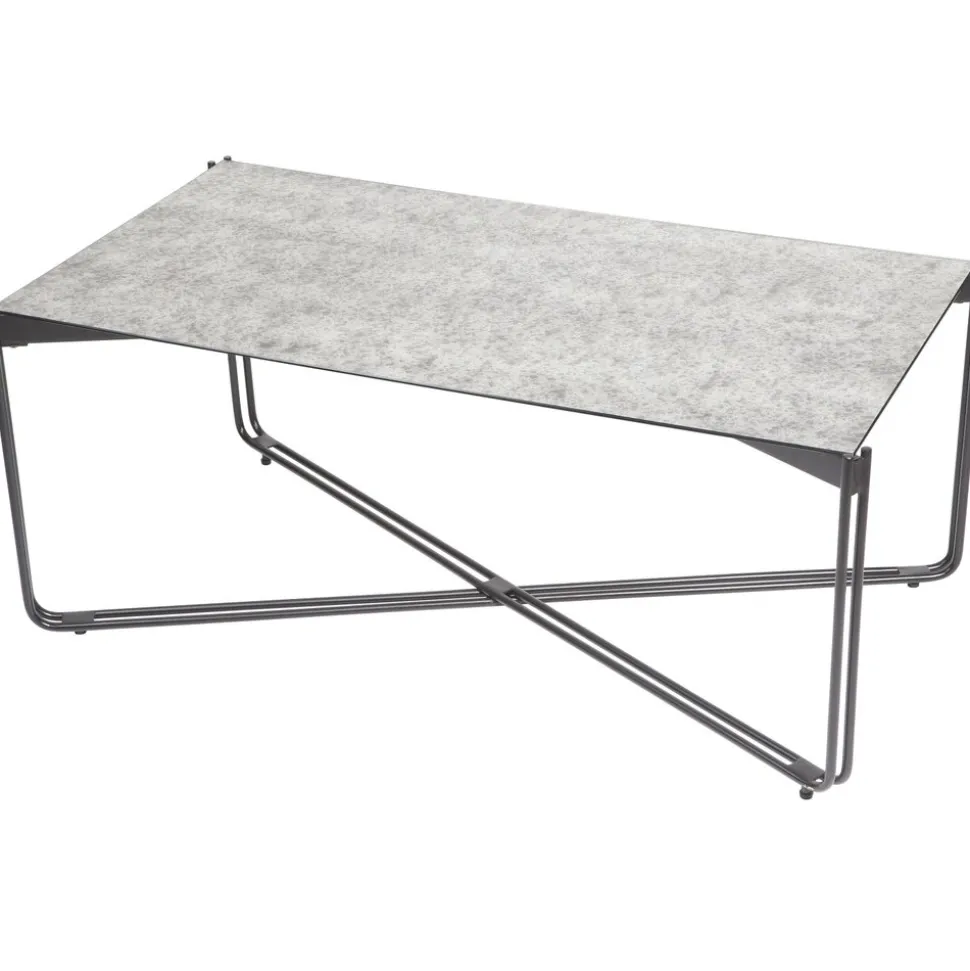 Soffbord 110x60 cm - Antikfärgad spegelglas + Textilrengöring för möbler