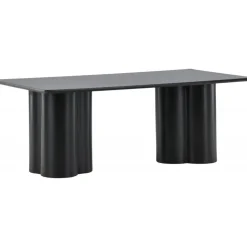 Soffbord 120x60 cm svartbetsat ek - Olivia