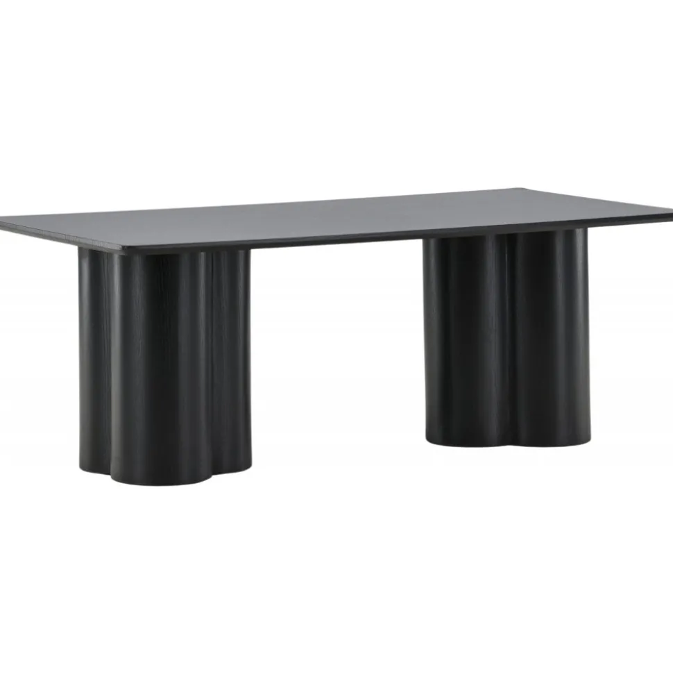 Soffbord 120x60 cm svartbetsat ek - Olivia