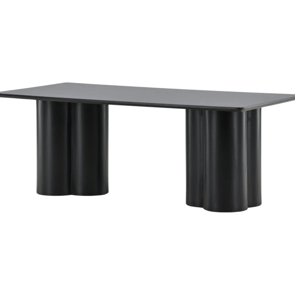 Soffbord 120x60 cm svartbetsat ek - Olivia