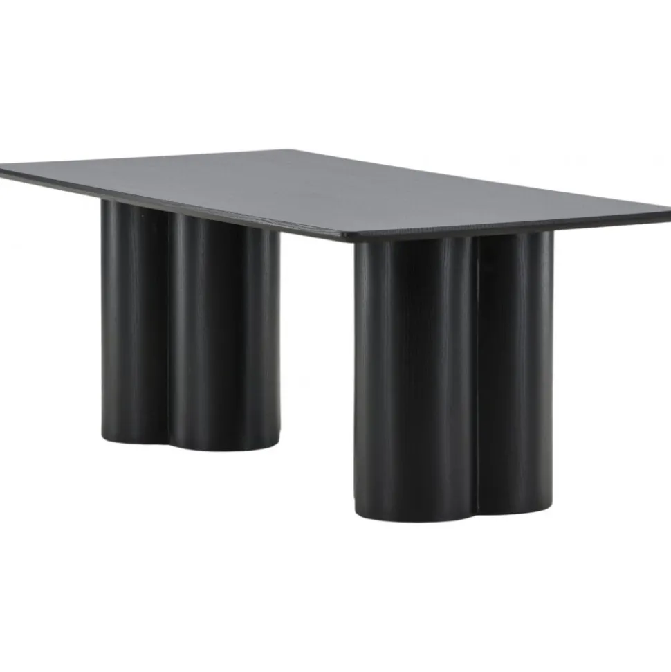 Soffbord 120x60 cm svartbetsat ek - Olivia