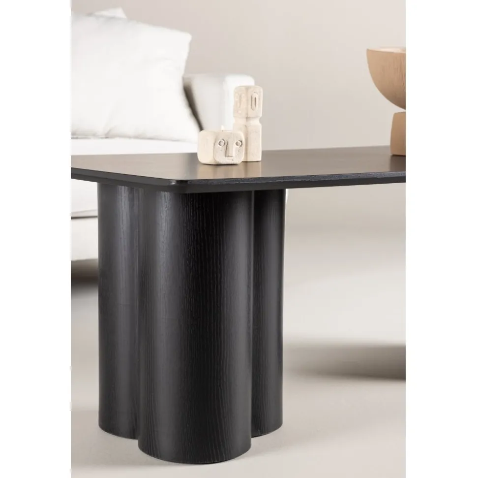 Soffbord 120x60 cm svartbetsat ek - Olivia