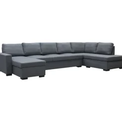 Solna mörkgrå vändbar U-soffa 367 cm