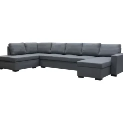 Solna mörkgrå vändbar U-soffa 367 cm