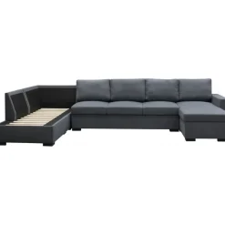 Solna mörkgrå vändbar U-soffa 367 cm