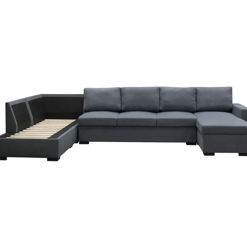 Solna mörkgrå vändbar U-soffa 367 cm