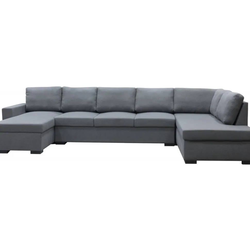 Solna mörkgrå vändbar U-soffa 367 cm