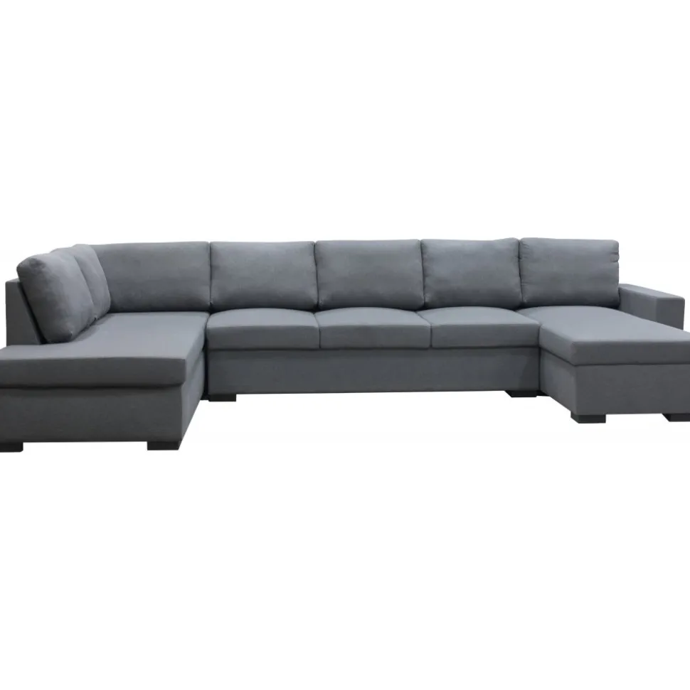 Solna mörkgrå vändbar U-soffa 367 cm