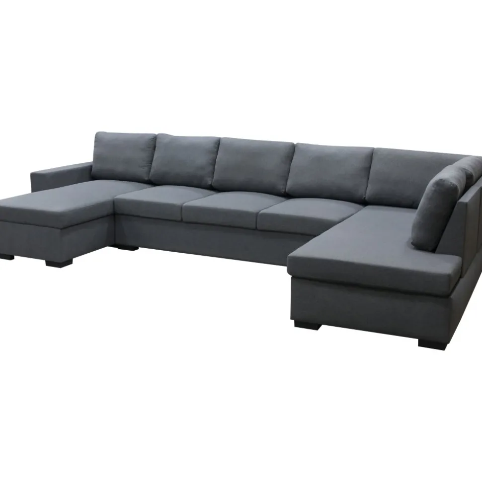 Solna mörkgrå vändbar U-soffa 367 cm