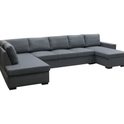 Solna mörkgrå vändbar U-soffa 367 cm