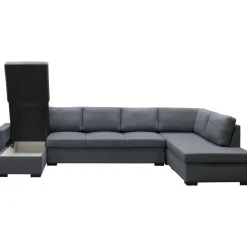 Solna mörkgrå vändbar U-soffa 367 cm