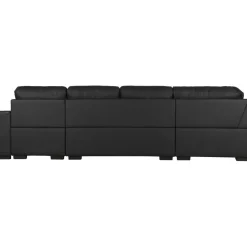 Solna U-soffa i svart PU A3D