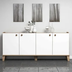 Somero skänk - Ek/vit