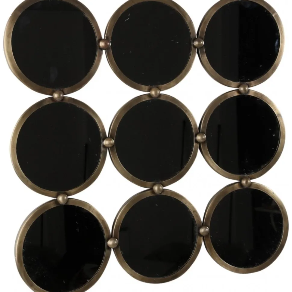 Spegel kapten 60x62 cm - Antik mässing