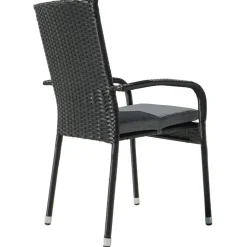 Stapelbar utestol med dyna + Rengöringsmedel för utemöbler