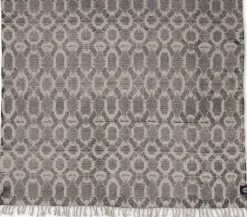 Stentvättad bomullsmatta Manchester Svart - Olika storlekar