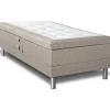 Ställbar säng beige medium - 80x200 cm