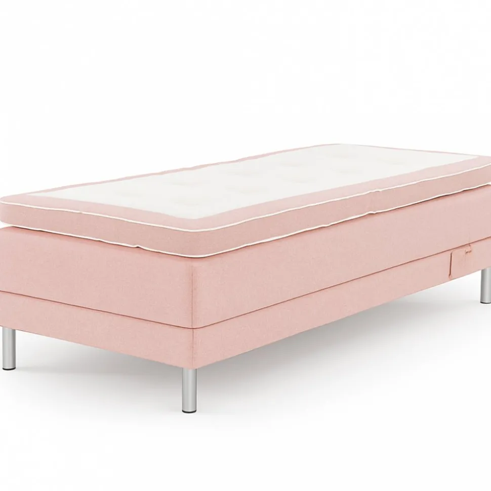 Ställbar säng 105x200 cm - Rosa