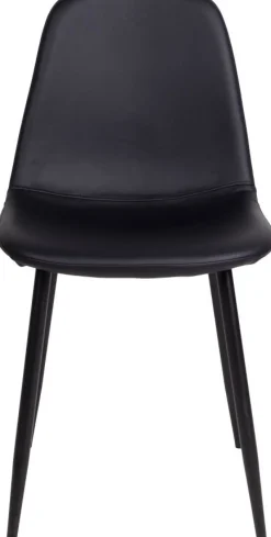 Stockholm matstol i svart konstläder