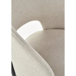 Stol beige med svarta ben - Cadeira + Textilrengöring för möbler