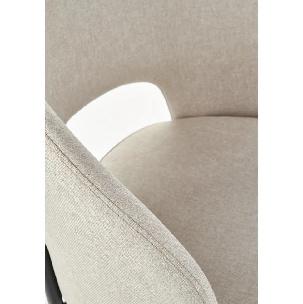 Stol beige med svarta ben - Cadeira + Textilrengöring för möbler