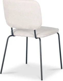 Stol beige tyg med svarta ben + Fläckborttagare för möbler