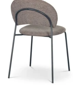 Stol brunt tyg svarta ben + Fläckborttagare för möbler