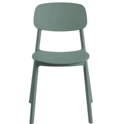 Stol grön plast stapelbar - Arkimedes + Rengöringsmedel för utemöbler