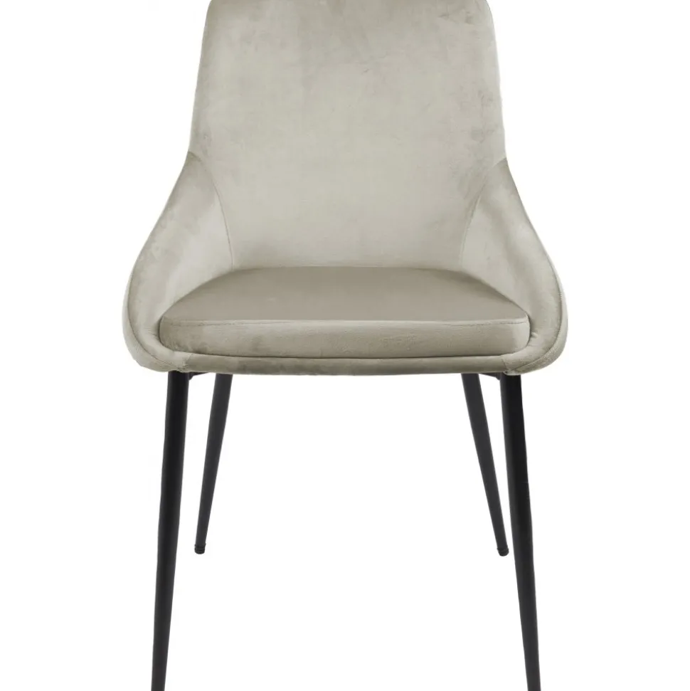 Stol i beige sammet - Theo