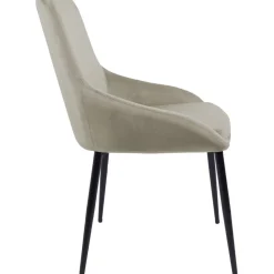 Stol i beige sammet - Theo