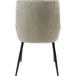 Stol i beige sammet - Theo