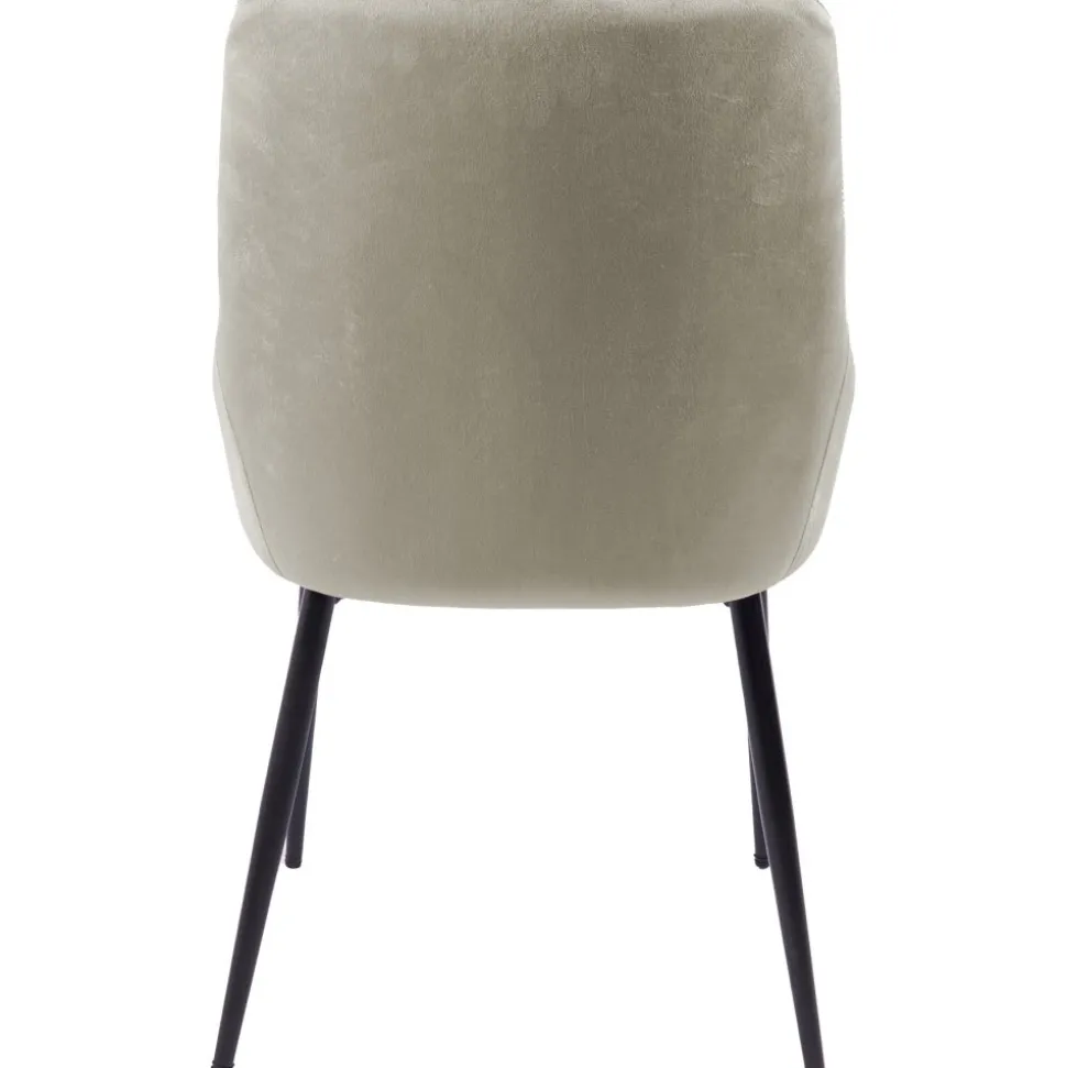 Stol i beige sammet - Theo