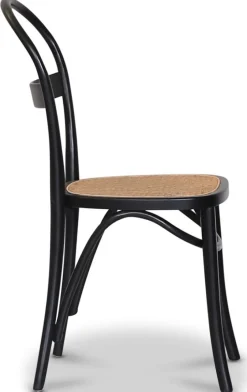 Stol i böjträ med rotting sits + Möbeltassar