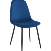 Stol i blå sammet svarta ben - Carisma + Fläckborttagare för möbler