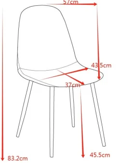 Stol i brun sammet svarta ben + Möbeltassar