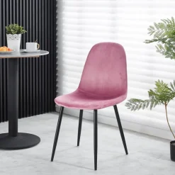 Stol i rosa sammet - Carisma + Möbeltassar