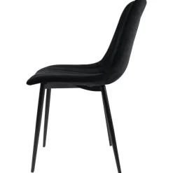 Stol i svart sammet - Kayla + Möbeltassar