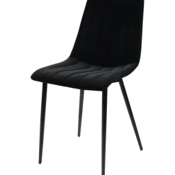 Stol i svart sammet - Kayla + Textilrengöring för möbler