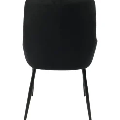 Stol i svart sammet - Theo + Textilrengöring för möbler