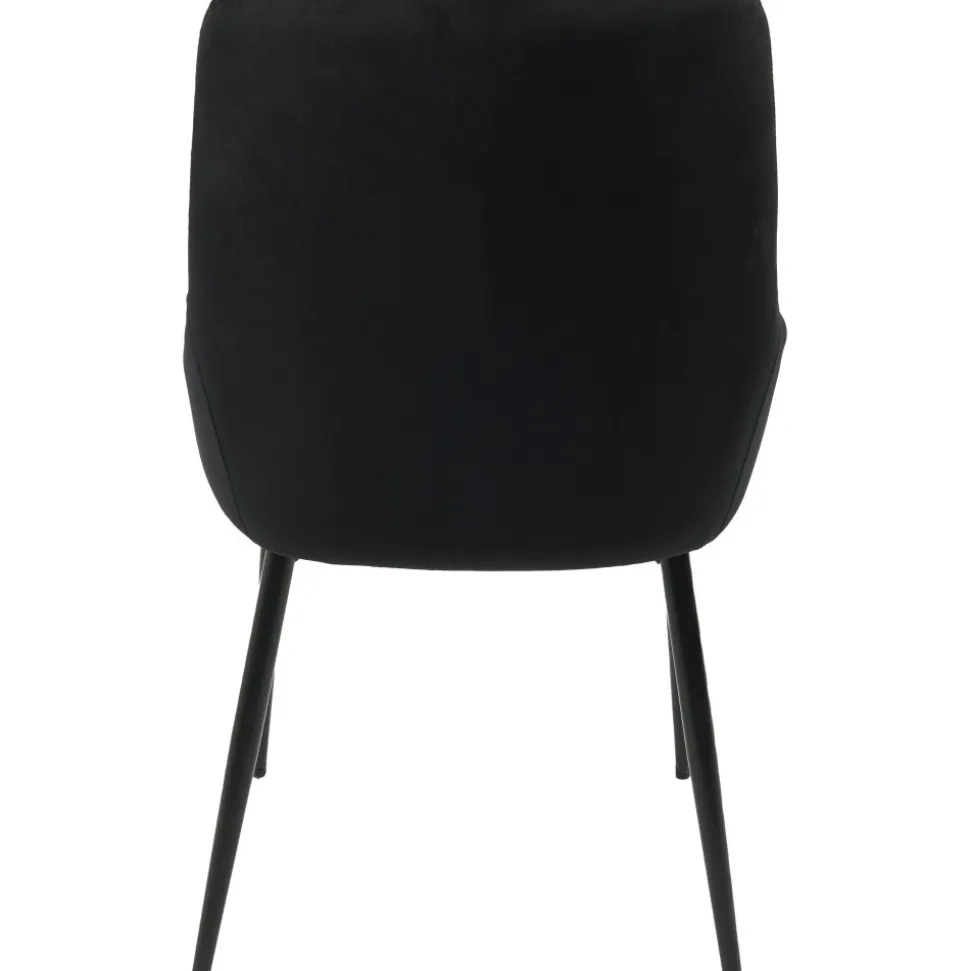 Stol i svart sammet - Theo + Textilrengöring för möbler