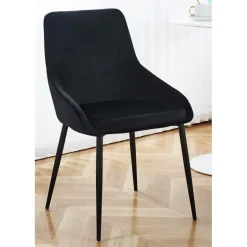 Stol i svart sammet - Theo + Möbeltassar