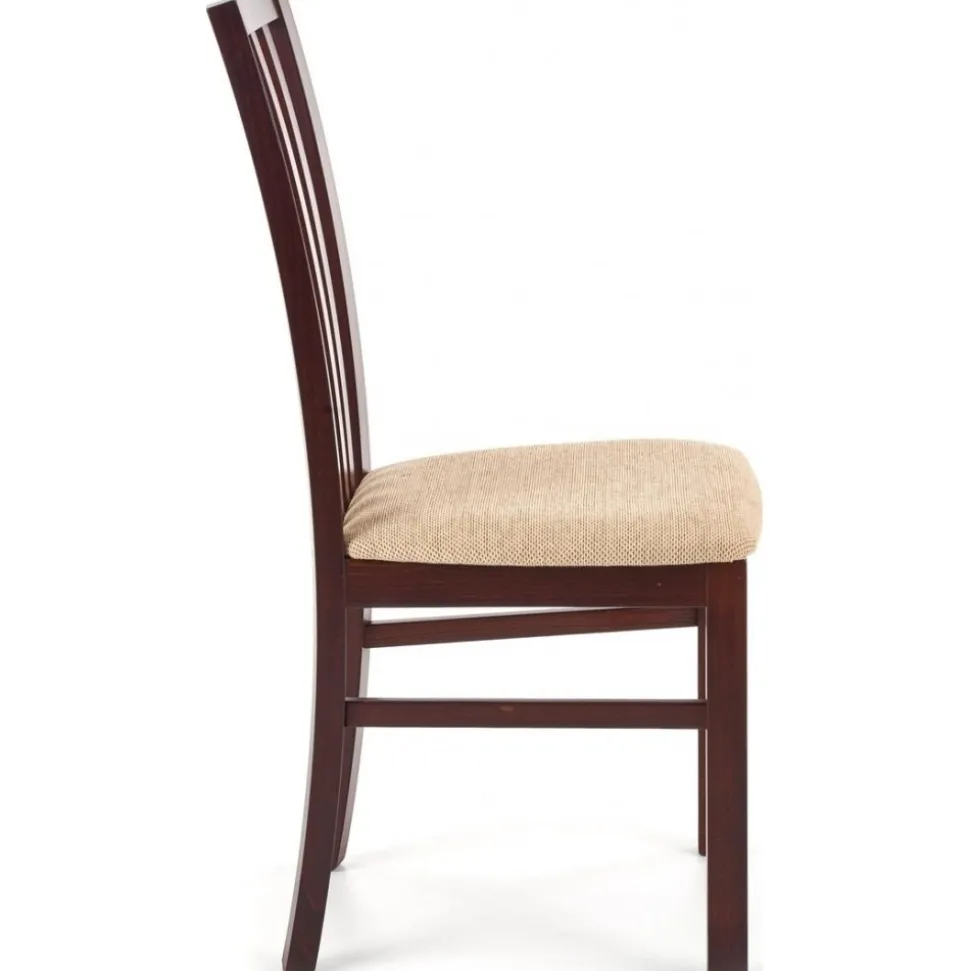 Stol i valnöt / Beige sits