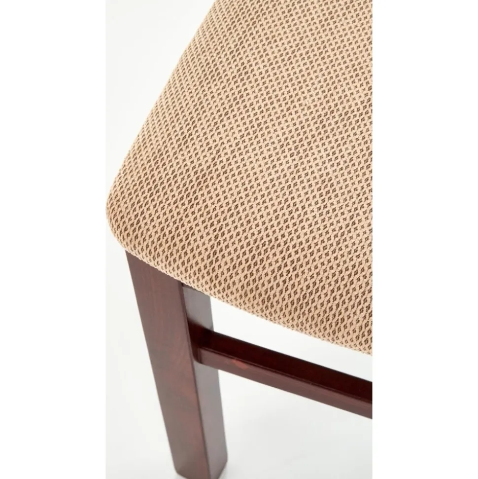 Stol i valnöt / Beige sits