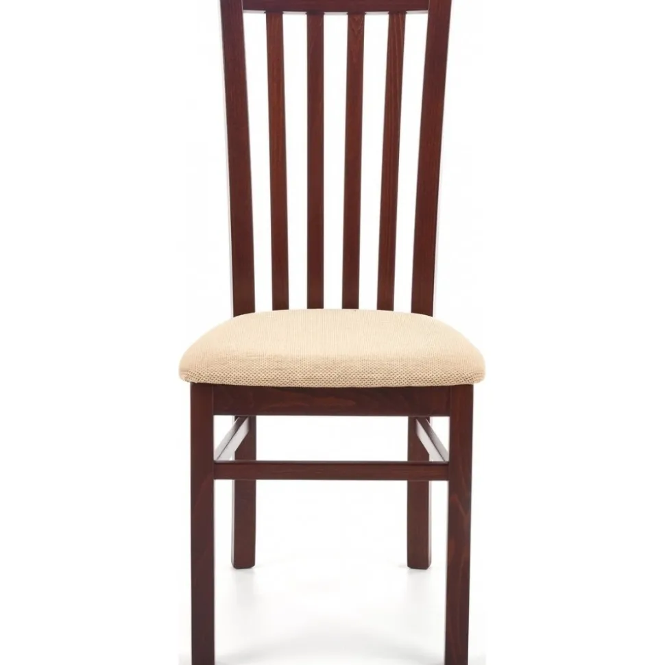 Stol i valnöt / Beige sits