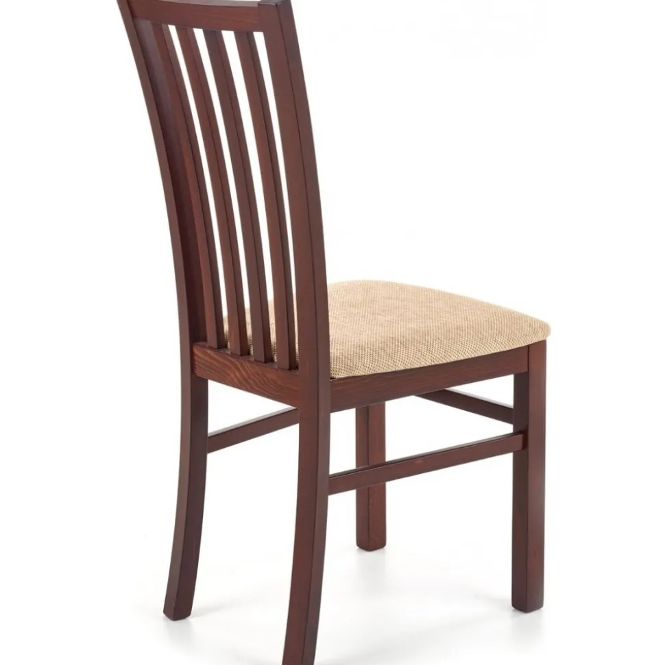 Stol i valnöt / Beige sits