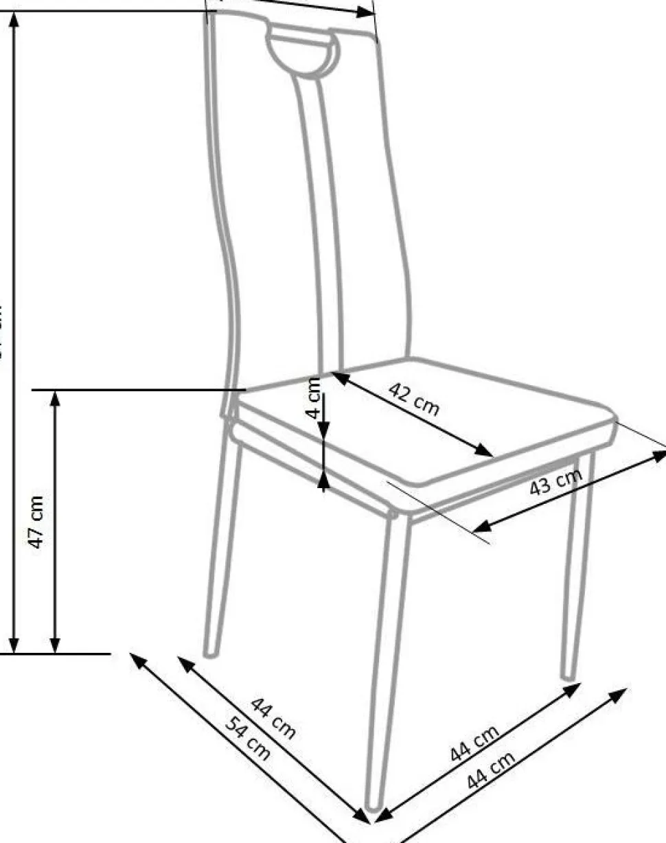 Stol Jacob - Krämvit (PU)